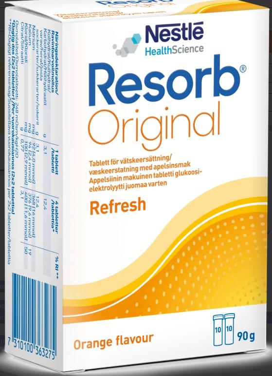 Nestlè RESORB ORIGINAL APPELSINSMAK 10 TBL X 2