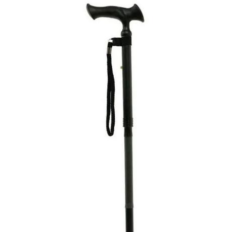 SAMMENLEGGBAR STOKK MED ERGONOMISK HÅNDTAK 84-94 CM