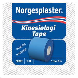 NORGESPLASTER KINESIOLOGITAPE BLÅ 5CMX5M