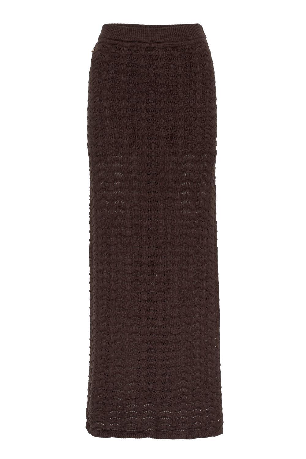 RAH Oslo Long Skirt Cotton Brown