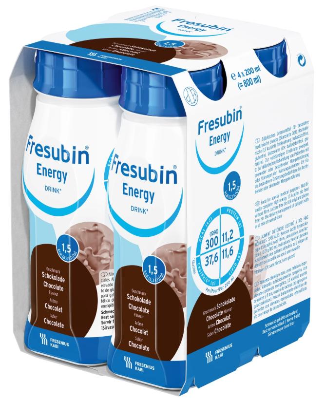 FRESUBIN ENERGY FIBRE DRINK SJOKOLADE 4stk