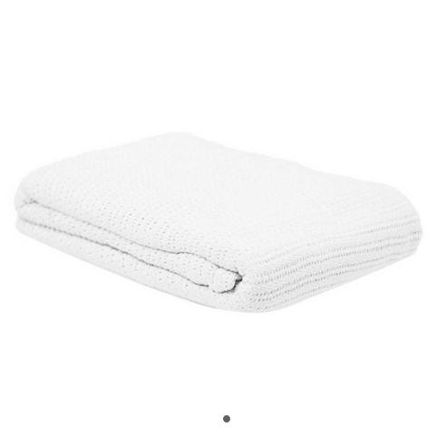 HELSETEPPE 140X210 CM HVIT 100% BOMULL