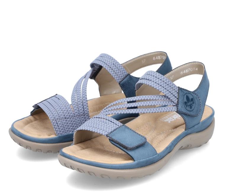 Rieker Dame Sandal Walker Blue