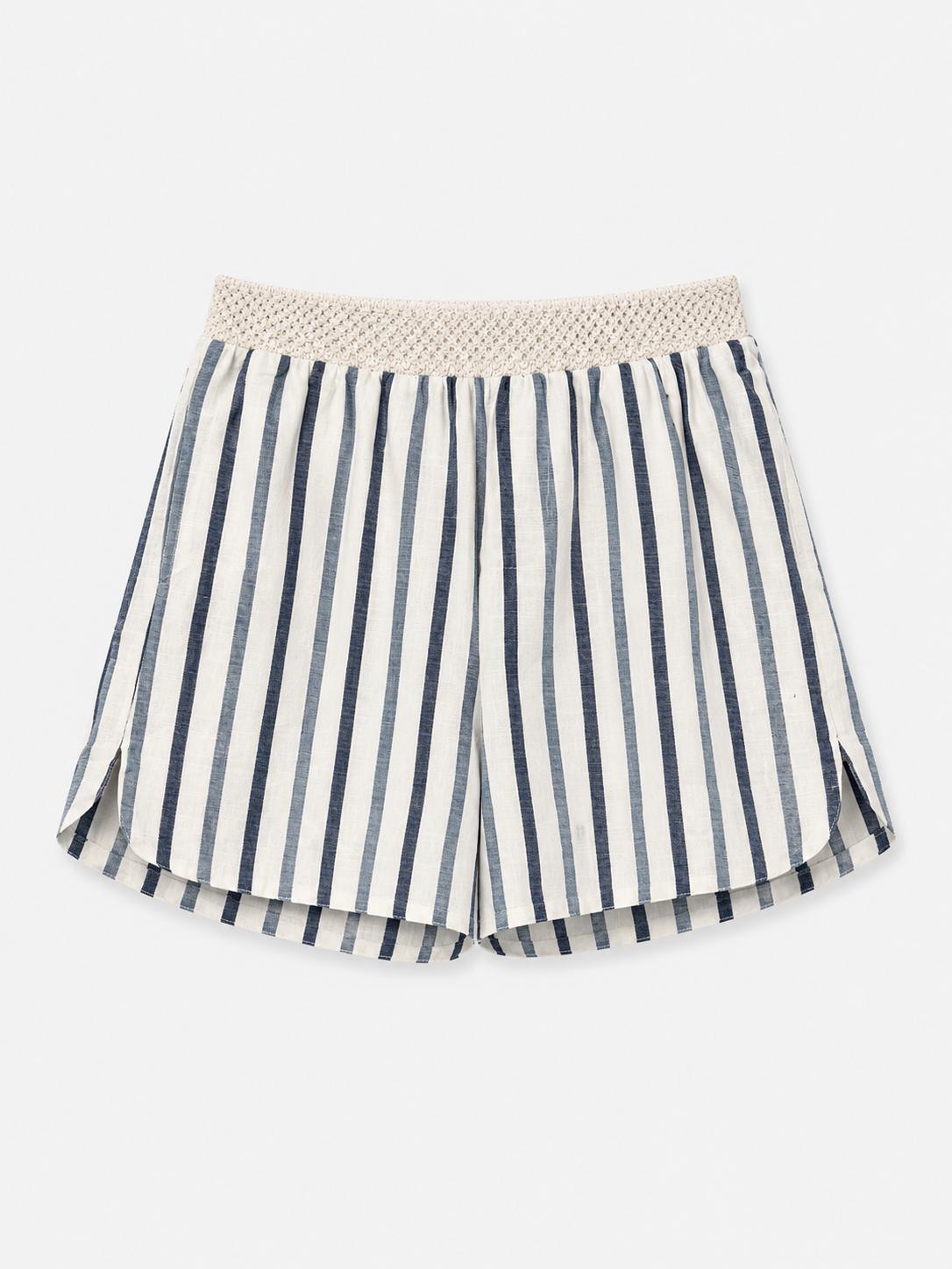 Marc Lauge Ann Lin Stripe Shorts