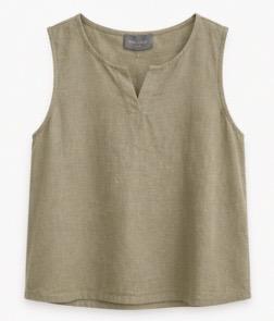 Marc Lauge Basic Cot/Lin Top Salvie