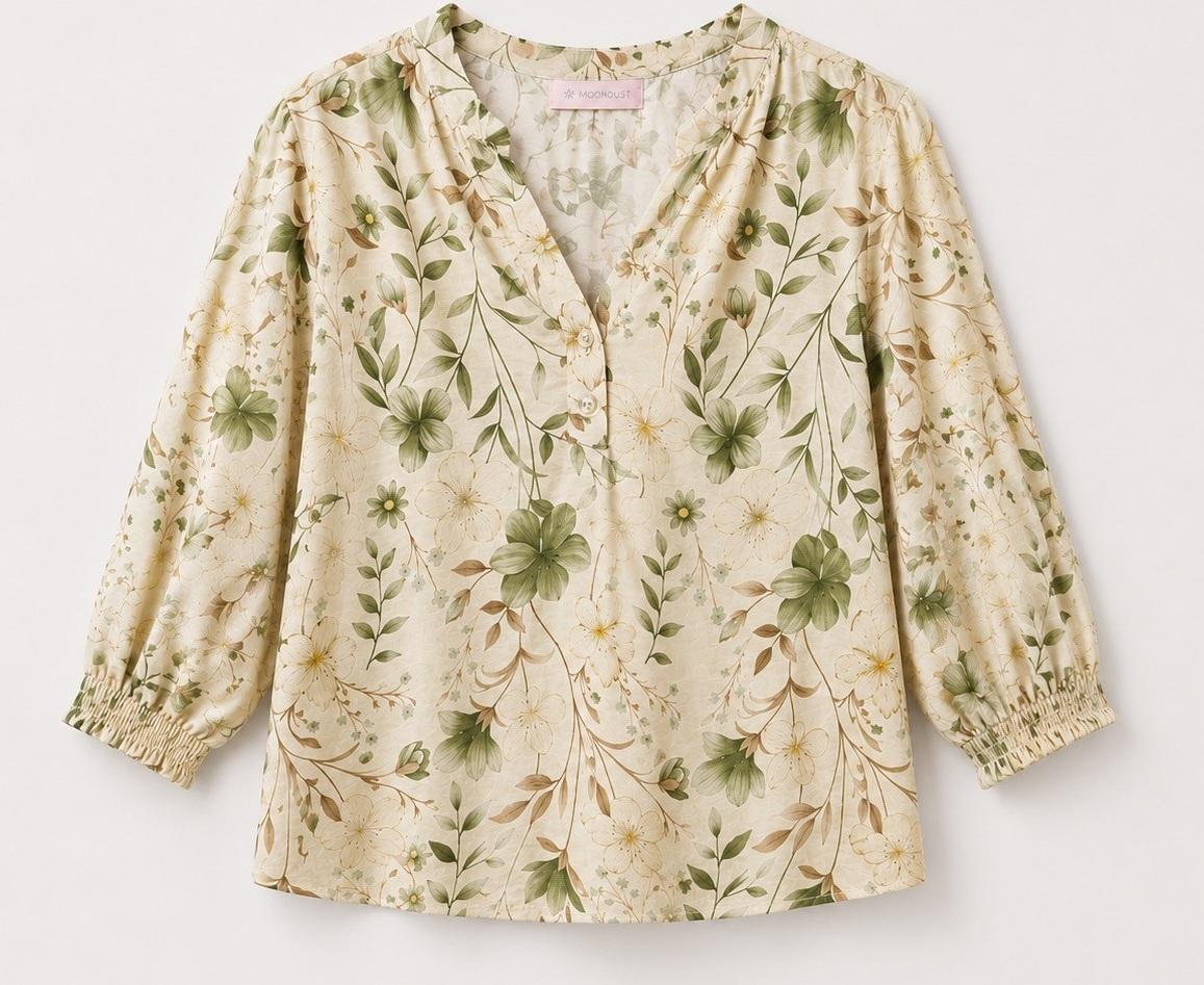 MoonDust Rose Crepe Shirt Salvie