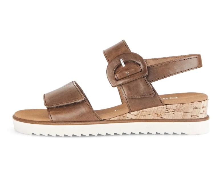 Gabor Platåsandaler Kork Camel